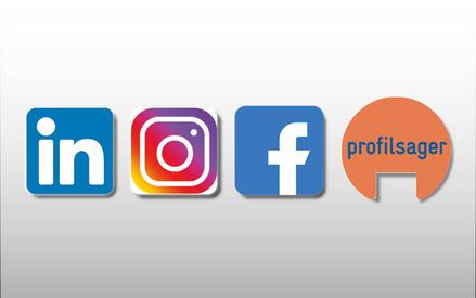 Exciting posts by profilsager in the social media on the channels instagram, facebook and linkedin. 